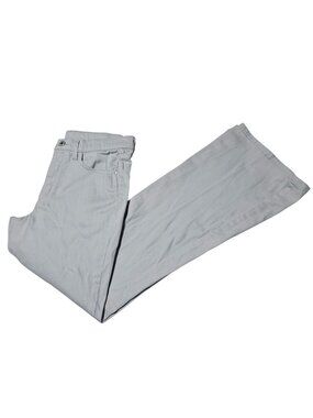 C'est Toi Retro 70s Jeans Size 7 8 Bell Bottom Flare Mid Rise White Denim Pants